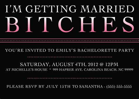 Printable Bachelorette Party Invitation 5 X 7 By Aprintabledesign