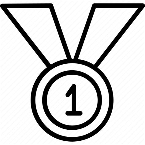 Madel Medal Gold Medal Olympics Number 1 Icon Download On Iconfinder