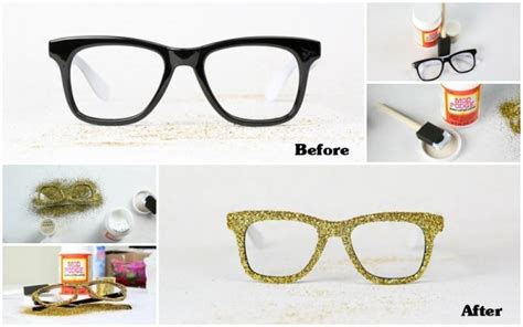 How To Make Diy Glitter Glasses Frames How To Instructions