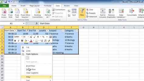 Outlook Import A Schedule From Excel Into Outlook Calendar Youtube