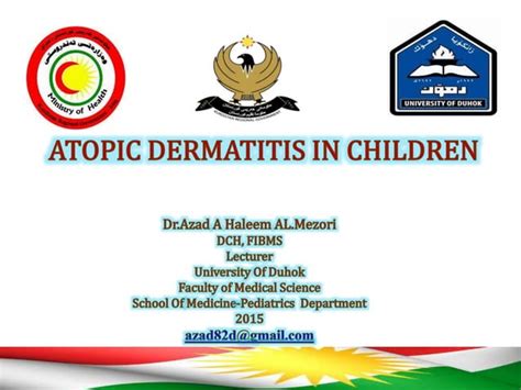 Atopic Dermatitis In Children Ppt