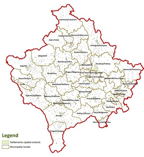 Settlement Map Of Kosovo 212 Supply Module Data Related To Potential