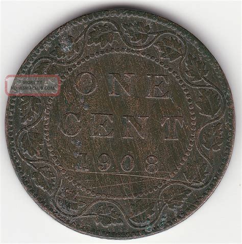 1908 Canada Large 1 Cent Coin