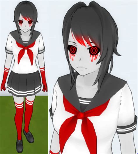 Yandere Sim Skin Grey Red And White By Televicat On Deviantart