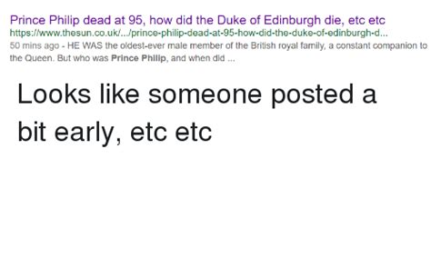 Rest in peace, prince philip, duke of edinburgh, wrote conservative commentator candace owens. Prince Philip Dead at 95 How Did the Duke of Edinburgh Die ...