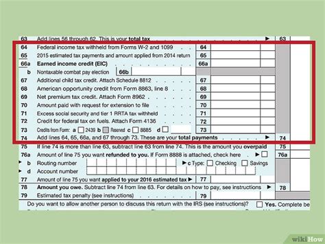 Cómo Llenar El Formulario 1040 Del Irs Con Imágenes