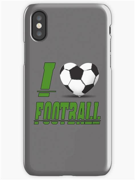 I Love Football Iphone Cases And Skins By Pokingstick Redbubble