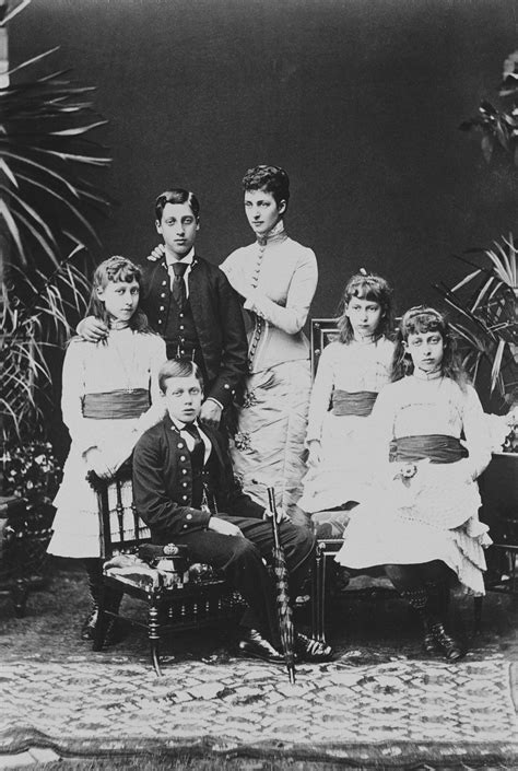 Queen Alexandra When Princess Of Wales With Her Children Queen