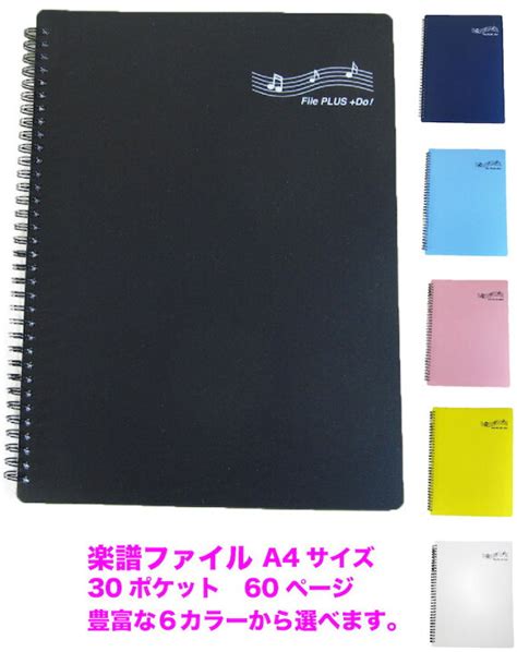 出荷 楽譜ファイル 黒 30枚 60ページ 直接書き込みできる ビジネスファイル Kochi Otmainjp