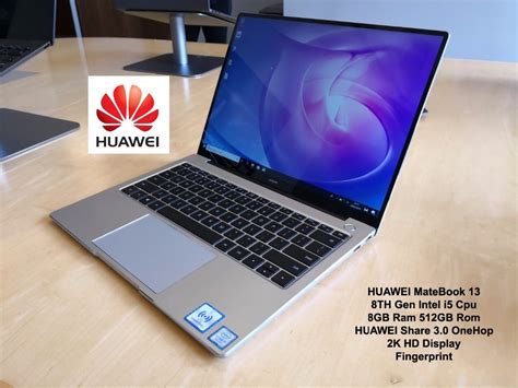 2019 New Huawei Matebook 13 Inch Laptop Notebook Pc With 8th Generation