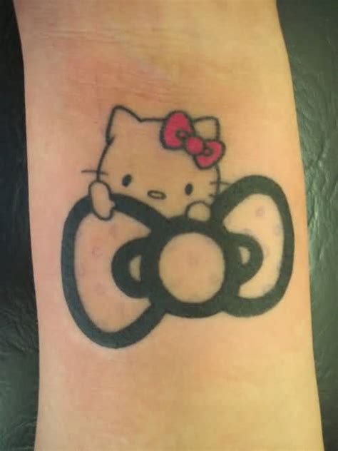 Hello Kitty Bow Tattoos Designs