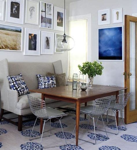 dining rooms with sofa seating | Paired with a sofa and a gallery wall