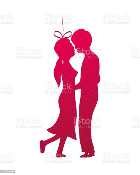 Couple Kissing Silhouette Vector Design Stock Illustration Download Image Now Adult Art