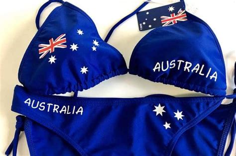 australian flag bikini royal blue listints