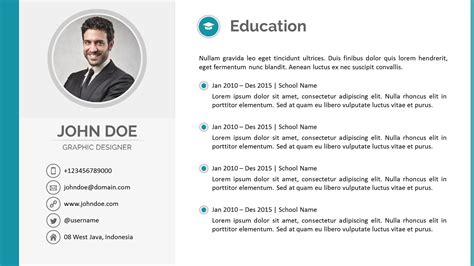 Personal Profile Template Powerpoint Safa Robson