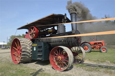 Steam Engine Blowing Black Smoke Editorial Photo Image Of Agriculture
