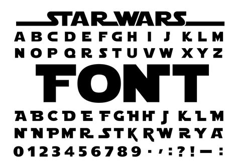 Star Wars Font Svg Star Wars Alphabet Jed Letters Clipart