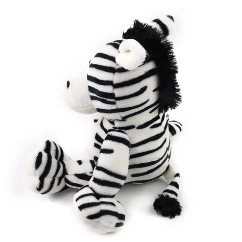 Hot Sale Zoo Animal Black And White Sitting Zebra Stuffed Plush Zebra