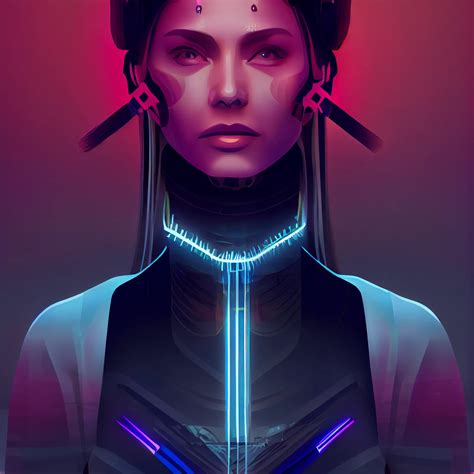Beautiful Female Cyberpunk Warrior Ai Art Gallery