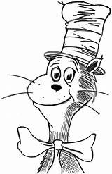 Cat Coloring Hat Seuss Dr Drawing Pages Color Hats Luna Getdrawings Popular sketch template