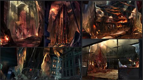 Christian A Piccolo Concept Art Id Early Doom And Other Fps Environment