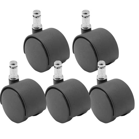 The most common colors are gray and black, though other colors may be available depending on the vendor. 50mm Chair Caster 5 Packs | Caster Specialists | Caster ...