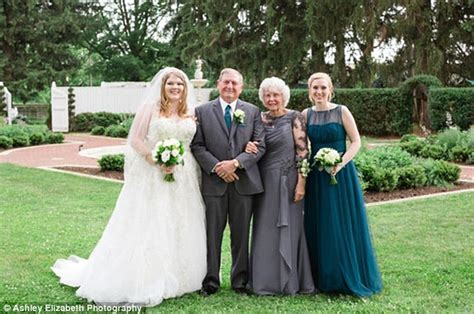 bride and groom s two grandmothers team up to be flower girls at their wedding daily mail online