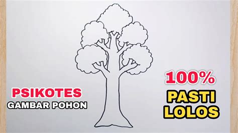 Psikotes Menggambar Sketsa Gambar Pohon Yang Mudah Digambar Contoh