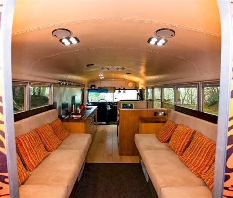 Examples Of Couples Refurbishing Old Skoolie Conversion Interiors Bus