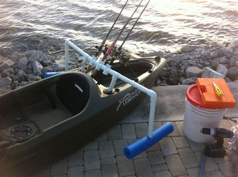 Rod Holderoutrigger Build Rod Holder Fishing Pole Holder Kayaking Gear