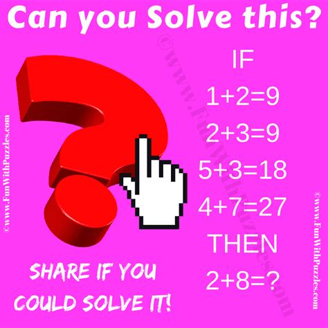 Mathematical Reasoning Question Brain Teaser With Answer