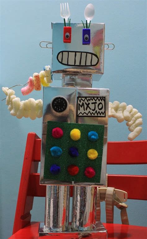 Hazelnutt House Robot Craft For Kids Robot Craft Crafts For Kids