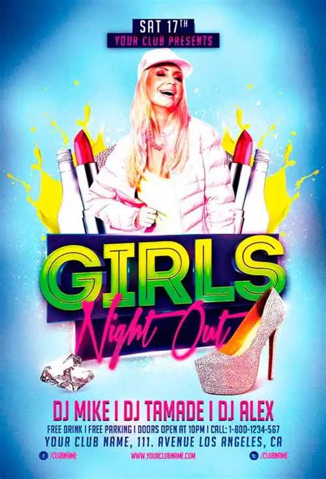 Free Girls Night Out Flyer Template Download Psd Flyer Templates