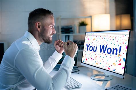 Winner Business Manager Success Celebrating Win Stock Image Image Of