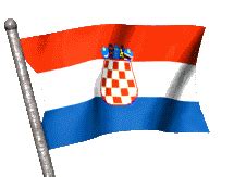 Descarga imagen de la bandera de croacia en blanco para que los niños de color. Gifs de Banderas Animadas de Croacia