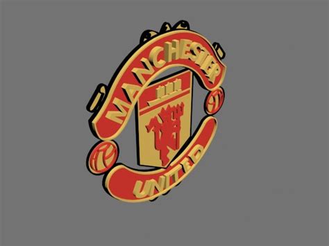 Manchester United Fc 3d Logo Or Badge 3d Model In Awards