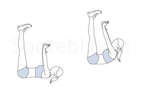 Toe Touch Illustrated Exercise Guide Workout Guide Toe Touch Toe