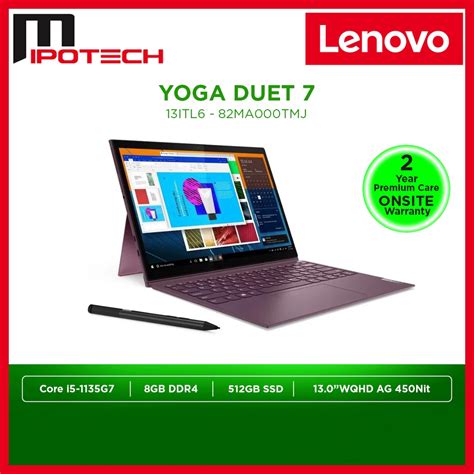 Lenovo Yoga Duet 7 13itl6 82ma000xmj 82ma000tmj 13 Wqhd Touch Laptop