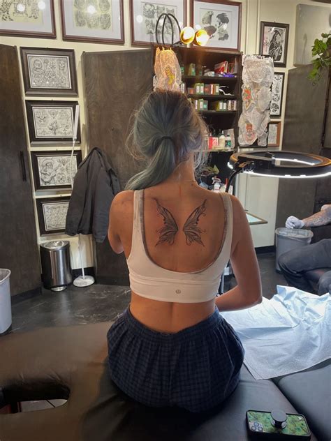 Angel Wings Back Tattoo Fairy Wing Tattoos Butterfly Wing Tattoo