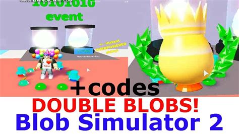 Double Blob Weekend And 3 Codes Blob Simulator 2 Roblox Buy 1 Get 1