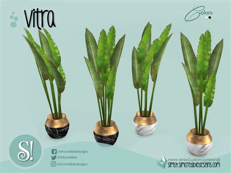 The Sims Resource Vitra Banana Potted Plant