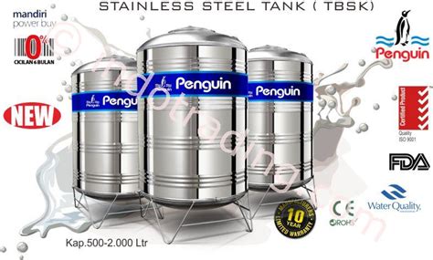Tangki air stainless steel atau stainless steel water tank merupakan salah satu jenis tangki air untuk bak penampungan air yang sering digunakan. Jual Tangki Air Stainless Steel Tbs+K 1000 (1000Liter ...