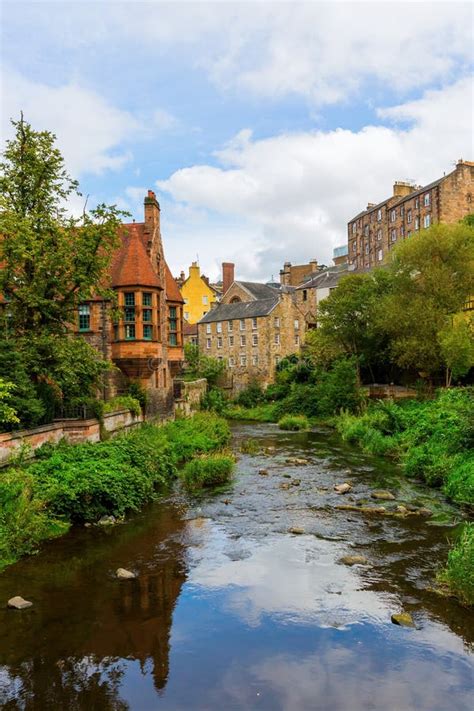Dean Village In Edinburgh Scotland Stock Photo Image Of Picturesque