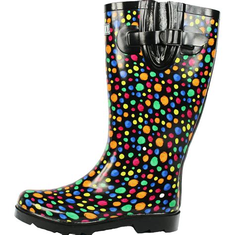 Tanleewa Waterproof Rubber Women Rain Boots Anti Slip Insulated Rain