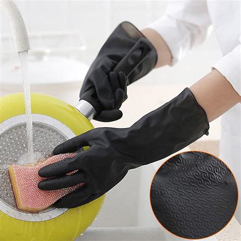 Waterproof Rubber Gloves Durable Pvc Latex Dishwashing Cleaning Tools For Housework Kitchen