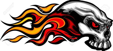 Skull On Fire With Flames Tattoo Skull Tattoo Design Skull Design