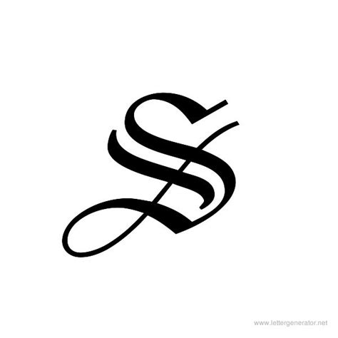 Letter S Designs Tattoos Free Download On Clipartmag