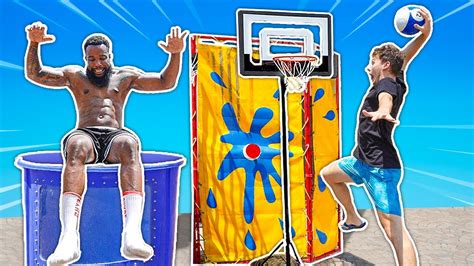 Make The Shot Dunk The Tank 2hype Basketball Carnival Games Youtube