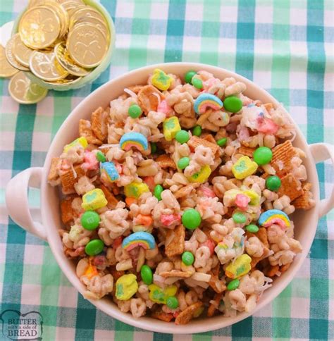 Lucky Charms Leprechaun Snack Mix Butter With A Side Of Bread