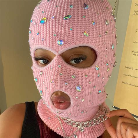 Pastel Pink Ski Mask Photography Props Adult Boudoir Etsy